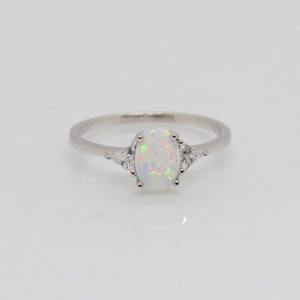 <b>Indian</b> Seller's Handmade Fine Sterling Silver <b>Ring</b> Ethiopian Opal with Natural Stone Vintage Style - Product Image 1