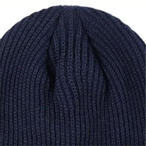 Gorro de invierno de alta calidad Gorro de calavera cálido con logotipo personalizado con tela alta - Product Image 3