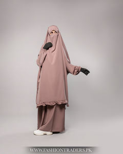 Robe modeste Jilbab à manches longues, simple et droite, avec coupe ample pour une pudeur et un confort complets - Product Image 3