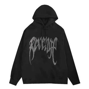 Personnalisé Lourd 300-500GSM Coton Vintage Lavé À L'acide Surdimensionné Hommes Strass Chenille Patch Broderie Distressed Hoodies - Product Image 3