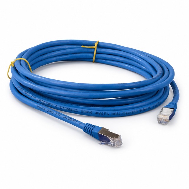 High Speed 10Gbps Cat6A Shielded SFTP Ethernet Patch Cord 26AWG Pure Copper  Tested Network Jumper Cable for Data Center