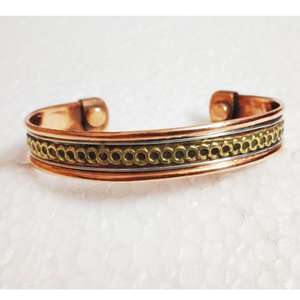 Pulseras de cuentas de brazalete de cobre puro atractivo moderno Unisex para fiestas de moda estilo religioso bajo MOQ Aleación de latón hecha principalmente - Product Image 4