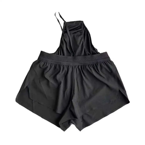 Pantalones cortos de compresión de gimnasio de cintura alta para mujer, transpirables, de secado rápido, ecológicos, de ajuste Regular, para entrenamiento, Fitness, Yoga, ropa para correr - Product Image 2