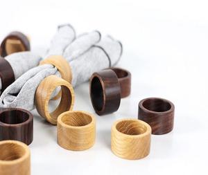 Custom Carved Eco-Friendly Modern Wooden <b>Napkin</b> Rings Luxury <b>Napkin</b> <b>Holder</b> for Party and Restaurant Use From F S INTERNATIONAL - Product Image 4
