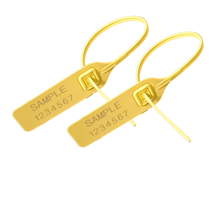 Joint plastique de conception de tension numéroté sécurisé avec insert métallique pour le fret pétrolier et le scellement sécurisé - Product Image 2