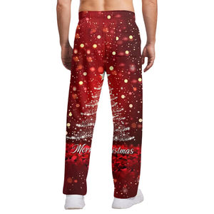 Pantalones de chándal de Navidad exclusivos para hombre Ropa de vacaciones de poliéster Pantalones de chándal de Navidad clásicos Pantalones de chándal de invierno con estilo - Product Image 2