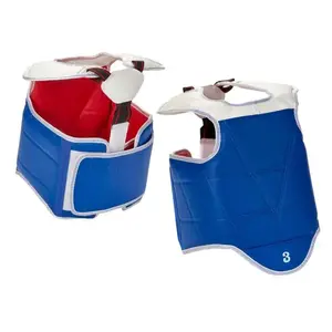 Protection des arts martiaux personnalisé blanc Sparring gilet de protection équipement de protection de poitrine pour le karaté Taekwondo - Product Image 4