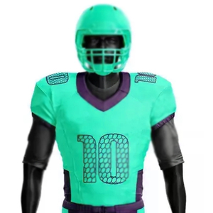 Wholesale 100% Polyester Custom Design Breathable Plus Size Short Sleeves American Football Tops <b>Men's</b> American Football Jersey - Product Image 6