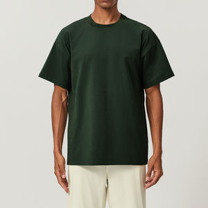 Alta calidad 100% algodón Más colores Elija Camiseta de gran tamaño para hombre Cuello redondo - Product Image 4