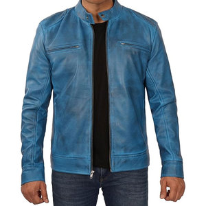 OEM fabricado liso teñido hombres chaquetas de cuero de moda/Mejor Precio de calidad superior hombres chaqueta de cuero de moda - Product Image 1