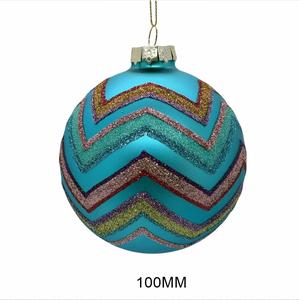 Adornos Navideños Coloridos, Bolas de Cristal Multicolor, Patrones Brillantes, Hechos a Mano, Decoraciones Colgantes Circulares a Todo Color - Product Image 6