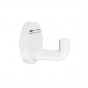 HEWI Pure White Single Hook 801.90.010 30 mm Single Projection Polyamide 99 40 mm <b>Wall</b> Hook & Coat Rack - Product Image 3