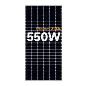 高品质Powitt 450w 500w 550w 600w 670w 132电池半切单光伏组件太阳能电池板