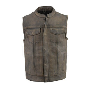 Offre Spéciale respirant hommes gilet en cuir Design Unique hommes gilet en cuir nouveauté hommes gilet en cuir - Product Image 1