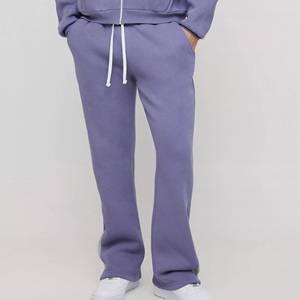 OEM/ODM-Pantalon de survêtement ample unisexe, surdimensionné, lourd et empilé, 100% coton, en éponge française, sur mesure - Product Image 4