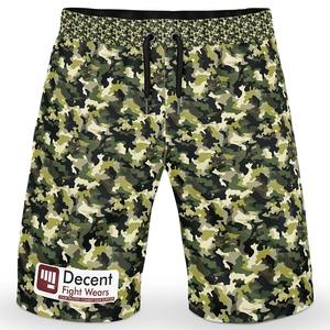 Short de plage d'été personnalisé pour hommes imprimé décontracté toile polyester fermeture à cordon de serrage tricoté tissage taille moyenne hot shorts poches - Product Image 1