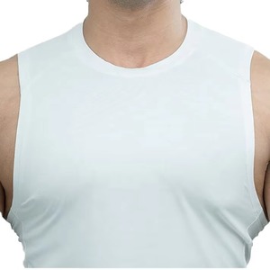 2025 nouveauté personnalisé grande taille hommes débardeur respirant tricoté Style décontracté avec conception unie vente en ligne - Product Image 4