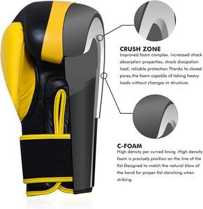 Gants de MMA professionnels personnalisés avec logo, gants de boxe en cuir PU, personnalisables, meilleurs gants d'entraînement de Muay Thai, gants de boxe - Product Image 6