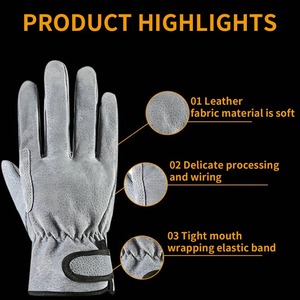 ถุงมือนิรภัยสำหรับผู้ชายถุงมือทำงานแบบระบายอากาศได้ - Product Image 4