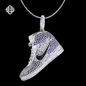 Personnalisé Hiphop Moissanite Glacé Sneaker Pendentif Collier pour Hommes De Luxe Bling CZ Diamant Chaussure Charme Bijoux - Product Image 5