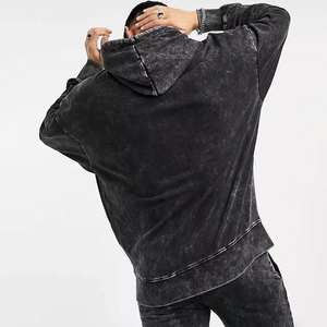 เสื้อฮู้ดผ้าเฟรนช์เทอร์รี่สำหรับผู้ชายโอเวอร์ไซส์ซัก3D พิมพ์ลายกรดมี6XL ไซส์2025 - Product Image 4