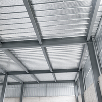 Plaque de plancher recyclable en acier sans coulage 200*40 pour mezzanine, idéale pour la construction de deuxième étage d'entrepôt, réduit la période de construction