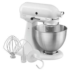 Para Batidora de Alimentos KitchenAid 4.28L Modelo 5K45SSEWH en Color Blanco - Product Image 1