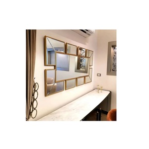 Espejo de pared para decoración del hogar, vidrio templado con marco de Metal, para cuarto de baño, de fabricante indio - Product Image 1