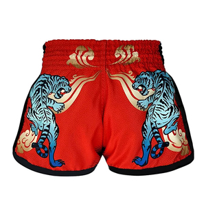 Pantalones Cortos de Artes Marciales Profesionales para MMA, con Estampado Gráfico Personalizado, Elásticos, 100% Poliéster, para Competencia de Kickboxing y Muay Thai - Product Image 2