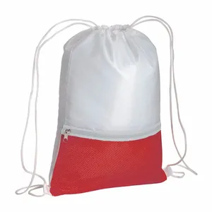 Zaino Personalizzabile 210T Colorato con Cerniera, Sacche Sportive Promozionali con Cordoncino e Gadget - Product Image 3