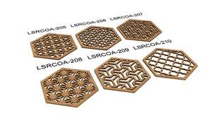 Ensemble de cadeau de caboteur en bois rustique avec boîte de support, sous-verres en pierre de bois naturel pour les cadeaux et l'image de marque - Product Image 4