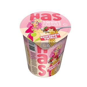 Nouilles instantanées crémeuses au blé, saveur framboise et vanille, 18% de matières grasses, préparation en 6 minutes, en tasse - Product Image 1