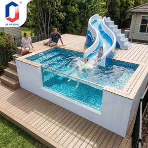 Toboggan aquatique commercial en fibre de verre pour piscine, équipement de toboggan aquatique extérieur pour hôtel, complexe hôtelier, parc, aire de jeux, piscine - Product Image 6