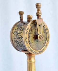 Haute vente Top qualité maison décorative Marine Antique laiton télégraphe à collectionner Vintage nautique concepteur navire 7 "télégraphe - Product Image 2