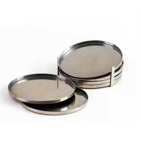 ที่รองแก้วโลหะทำด้วยมือพร้อมดีไซน์ช่างฝีมือสำหรับการตกแต่งบ้านที่ไม่เหมือนใครแก้วกาแฟดื่มน้ำผลไม้และชาโดยการตกแต่ง - Product Image 6