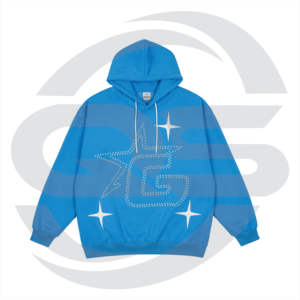 Sweats à capuche personnalisés avec strass cristal pour hommes - Product Image 3