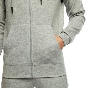 Vente en gros de sweatshirts et sweatshirts à capuche pour hommes sweat-shirt de fitness personnalisé sweat à capuche de sport avec fermeture éclair complète pour entraînement et jogging pour hommes - Product Image 2