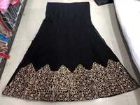 Robe trapèze à col en V brodée de sequins, couleur personnalisée, longueur genou, écologique, respirante, haute qualité, couleur contrastante, résistante