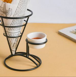 Panier en forme de cône de Snack noir, Design moderne du désert, Designs personnalisés, Logo fabriqué en inde, vente directe en usine, moderne et Unique, 2022 - Product Image 6