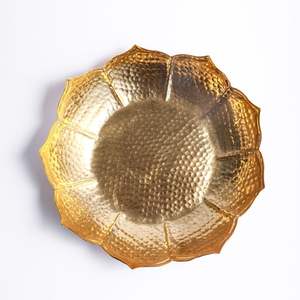 ชามโลหะทุบด้วยมือทำจากสแตนเลสแข็งแรงเหมาะสำหรับสลัดของขบเคี้ยวใช้ตกแต่งและให้เป็นของขวัญความสุข - Product Image 6