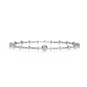 Bracelet en diamant de laboratoire fabuleux, or 18 carats, élégants bracelets pour femmes - Product Image 1