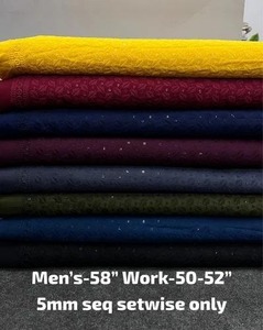 Kurta élégant et écologique en tissu rayonne Lucknowi Chikan brodé tissé doux et respirant pour robes pour filles et garçons - Product Image 5