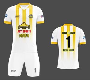 Ensemble de maillots de football et de football de haute qualité conçu sur mesure 100% polyester tissu en maille respirante Logo d'équipe personnalisé nom unisexe - Product Image 4
