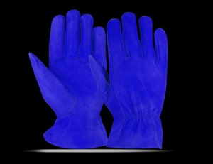 Gants de travail en cuir de vachette de qualité supérieure Protection durable des bras de la main avec caractéristiques de sécurité pour les conducteurs mécaniques - Product Image 5