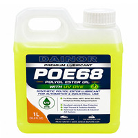500ml 1L Grosir Hijau Kuning UV POE 68 46 Oli Kompresor A/C Oli Refrigeran untuk Sistem Pendingin Udara Otomotif & HVAC/R
