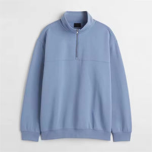 Sudadera de Hombre con Media Cremallera y Logotipo Personalizado, de Alta Calidad, en Felpa de Algodón, con Envío y Entrega - Product Image 4