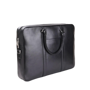 Sac pour ordinateur portable en cuir véritable haut de gamme pour homme, design personnalisé, style vintage, mallette d'affaires avec sangle réglable, durable, imperméable - Product Image 2