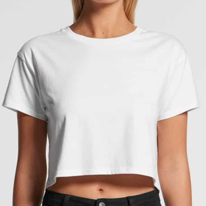 Camiseta recortada de alta calidad para mujer Cómoda y ecológica a un precio - Product Image 1