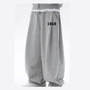 New Men Loose Baggy Men's Pants Straight Curved Striped Long Pants Trousers Heavy Fleece Pocket Cotton <b>Oversized</b> Pants for Men - Product Image 6