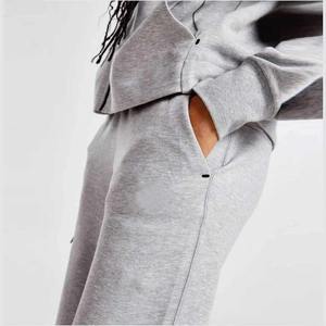 Servicio OEM 100% algodón 100% poliéster mujer polar chándal gris cremallera completa Sudadera con capucha Joggers pantalones de chándal para venta al por mayor de alta calidad - Product Image 6
